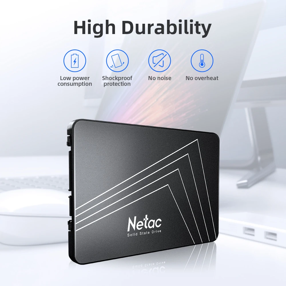 Netac SATA SSD Hard Drive 128GB 256GB 512GB 1TB 2TB SATA3 2.5Inch Disks Laptop Internal Hard Drive HDD Hard Disk for PC Laptop