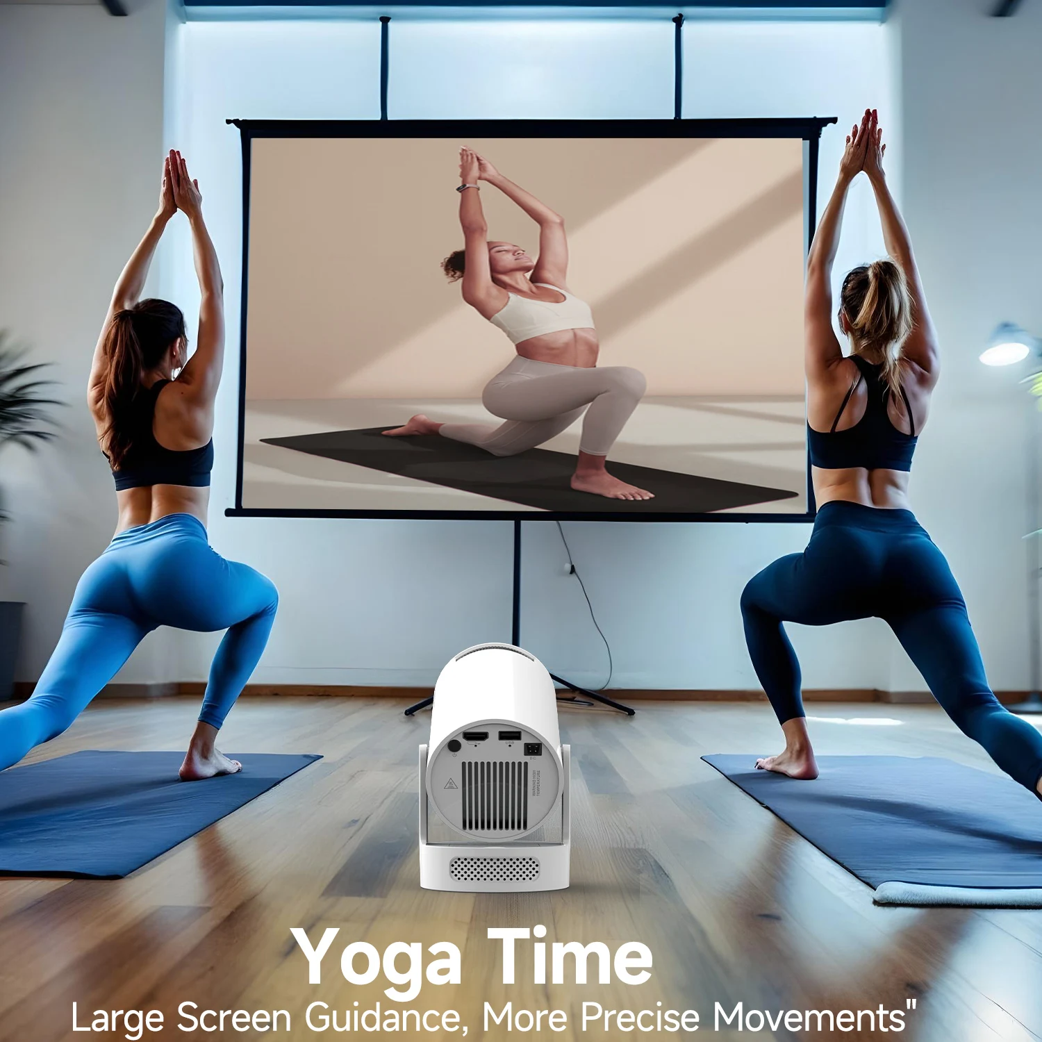 Magcubic HY300 Pro+ 8K Android 14 Portable Projector 8000 Lumens WiFi 6 BT5.4 Outdoor Theater 5W HiFi Speaker 720P HD Supported