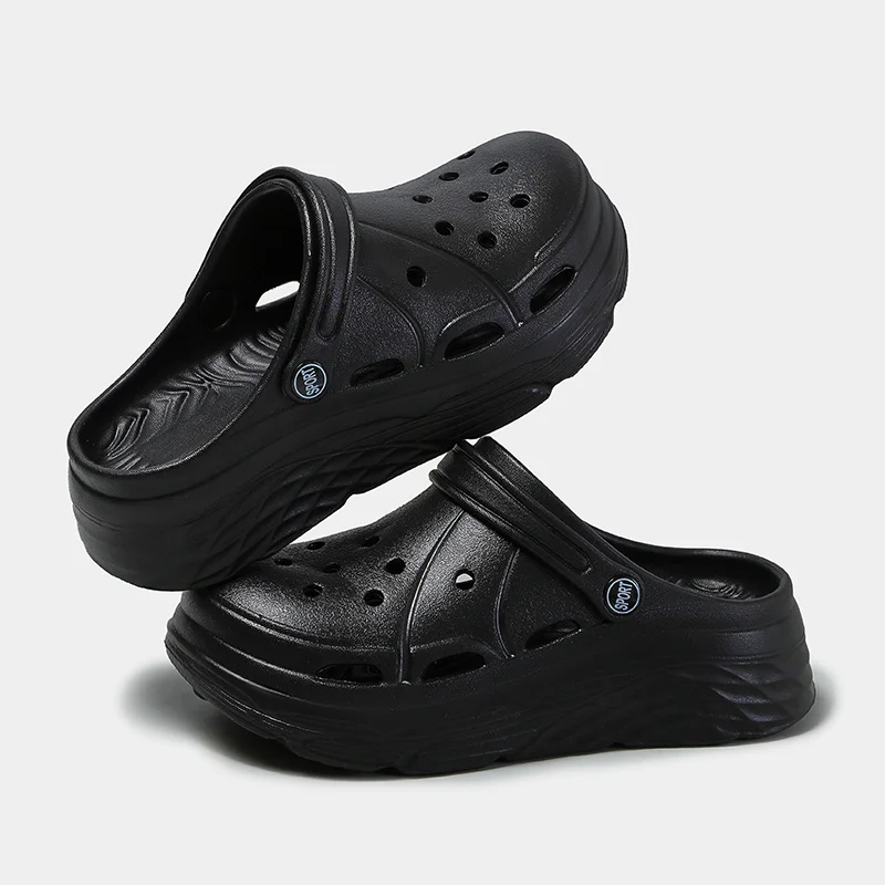 Women's Fashion Platform Sandals Summer 2025 Thick Sole Soft Eva Clogs Garden Shoes for Women Hollow Out Non Slip Beach Sandals