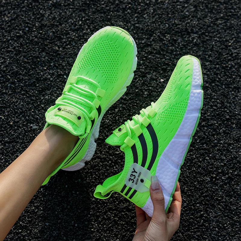 Men Casual Sport Shoes Breathable Lightweight Sneakers Outdoor Mesh Black Running Shoes Athletic Jogging Tenis Walking Shoes