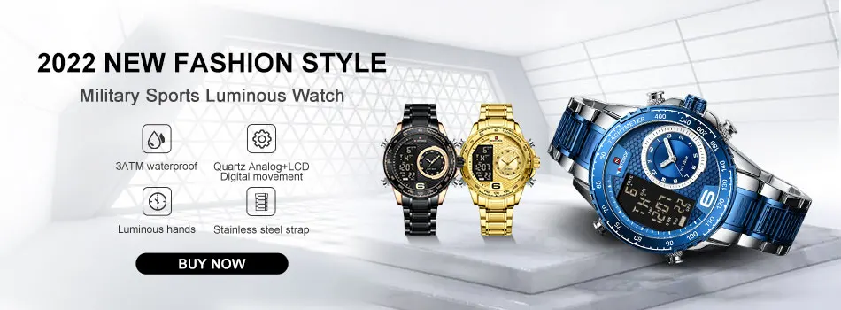 NAVIFORCE 9163 Luxury Original Sport Wrist Watch For Men Quartz Steel Waterproof Dual Display Military Watches Relogio Masculino