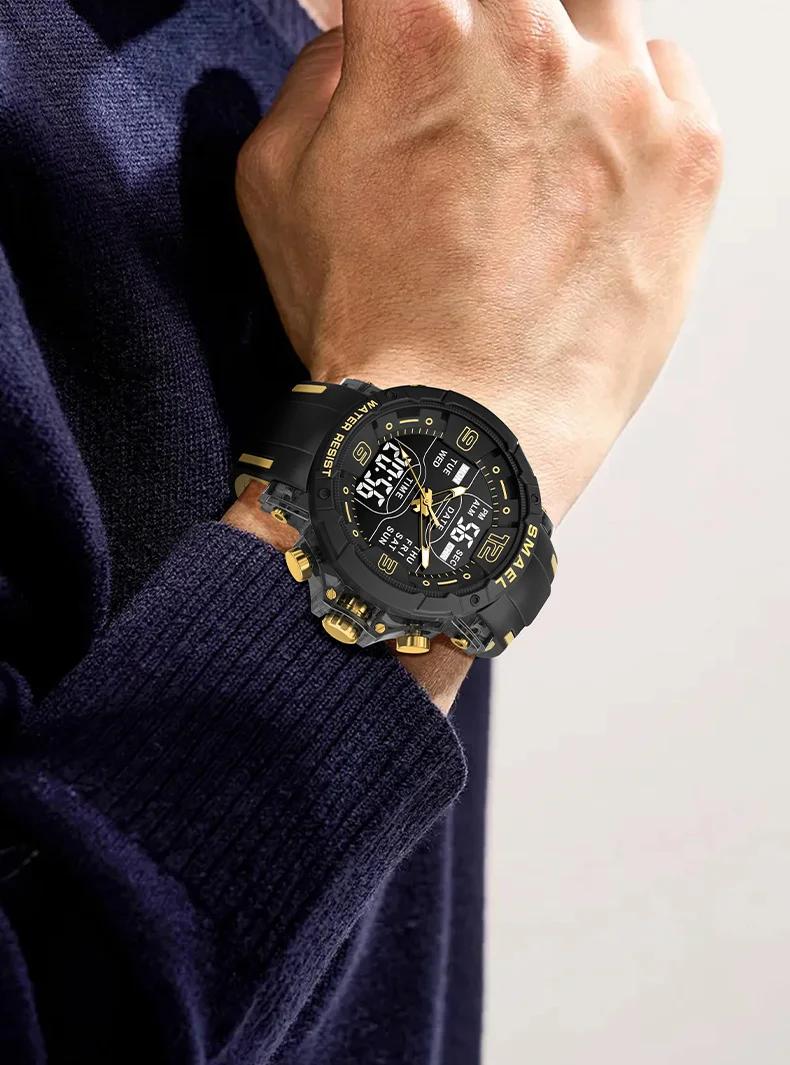 SMAEL Brand 8140 Waterproof Dropshipping Watch Alarm Clock Night Light Young Fashion Business Quartz Sport Wristwatches