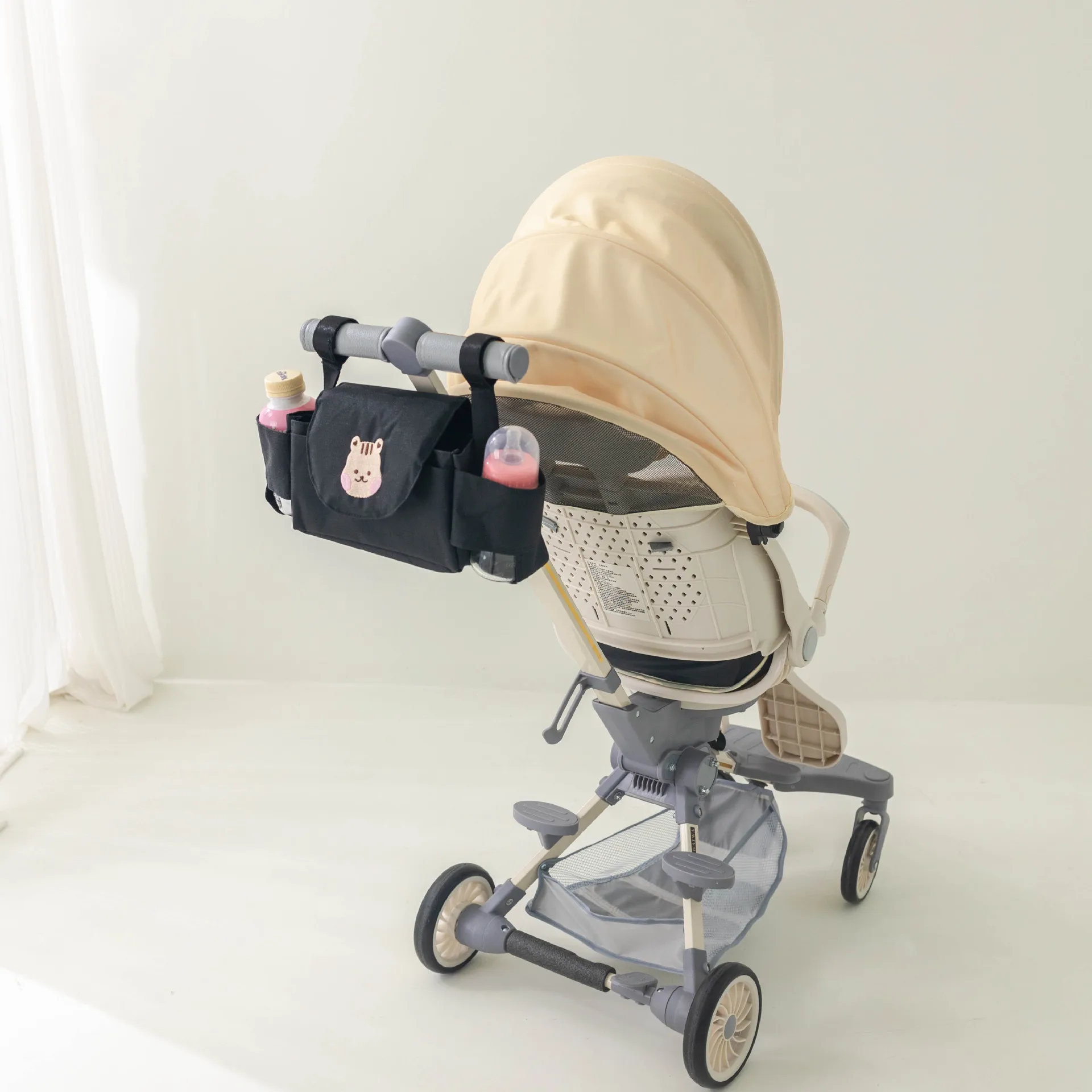 Baby Stroller Bag Pram Organizer Baby Accessories Cup Holder Newborn Trolley Portable Travel Car Bags for Carriages Universal