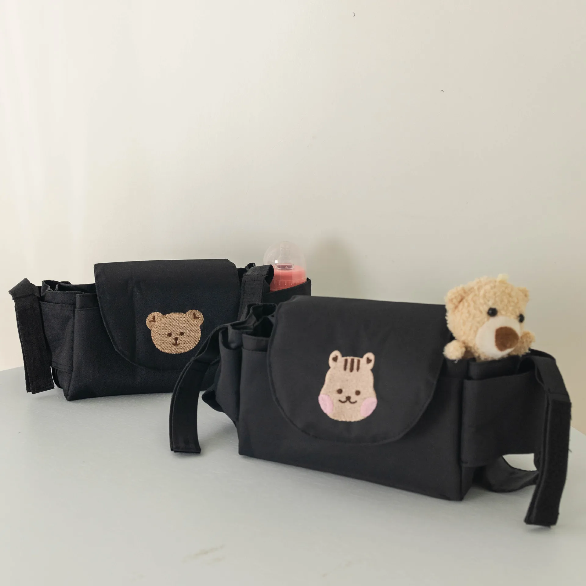 Baby Stroller Bag Pram Organizer Baby Accessories Cup Holder Newborn Trolley Portable Travel Car Bags for Carriages Universal