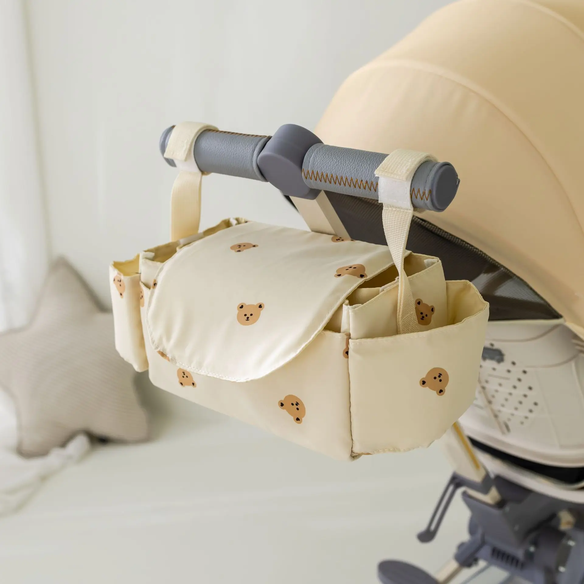 Baby Stroller Bag Pram Organizer Baby Accessories Cup Holder Newborn Trolley Portable Travel Car Bags for Carriages Universal