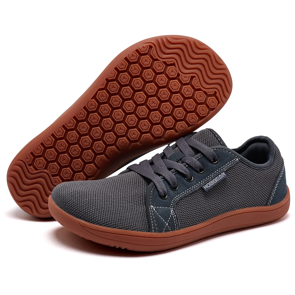 HOBIBEAR Unisex Wide Toe Barefoot Shoes for Men Women Outdoor Trail Running Minimalist Walking Shoes Lightweight and Breathable