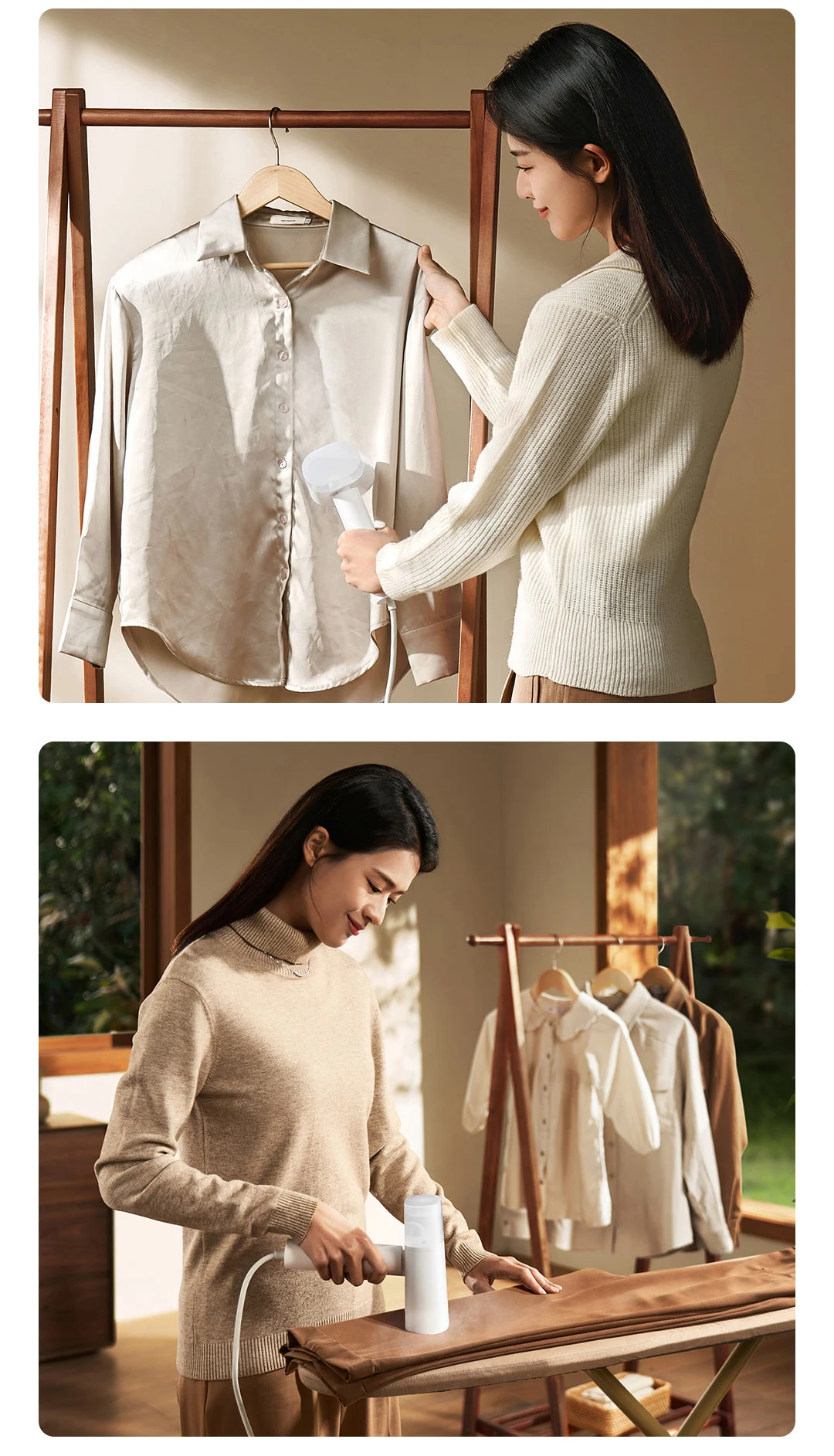 New MIJIA Handheld Garment Steamer 2 Iron Home Electric Steam Cleaner Portable Foldable Mite Removal Flat Ironing Machine