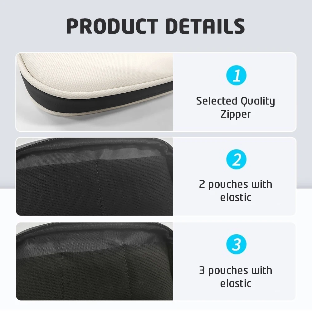 Cable Storage Bag Waterproof Digital Electronic Organizer Portable USB Data Line Charger Plug Storage Bag Travel Makeup Bag