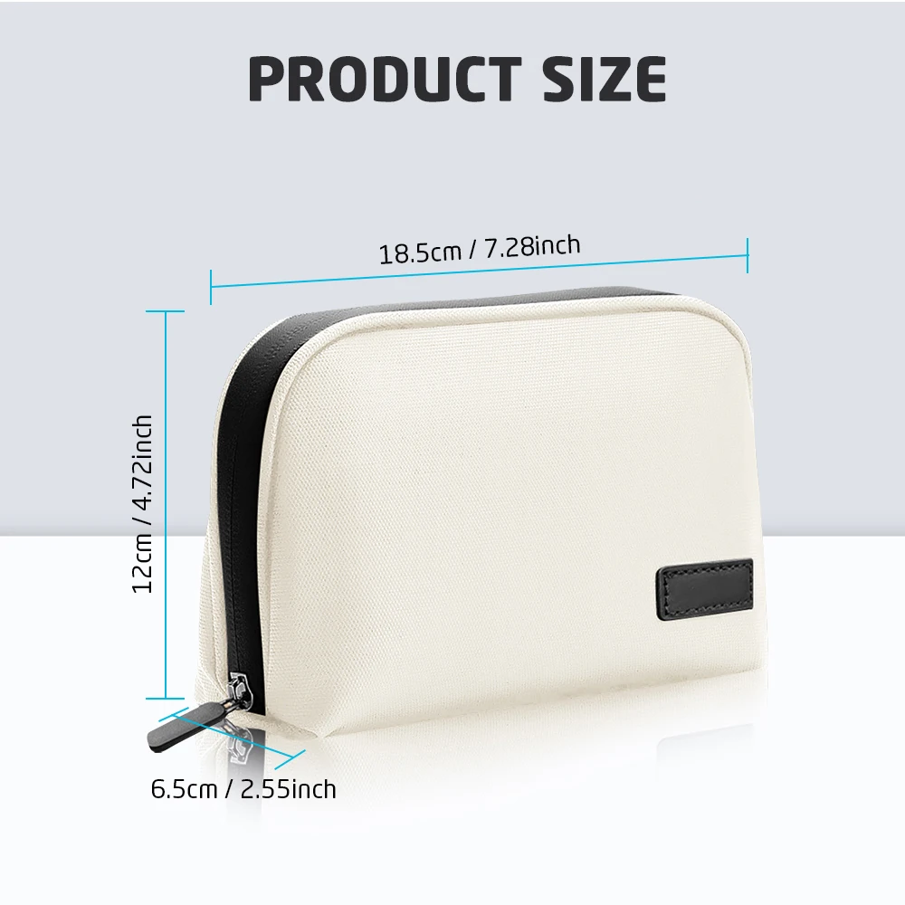 Cable Storage Bag Waterproof Digital Electronic Organizer Portable USB Data Line Charger Plug Storage Bag Travel Makeup Bag