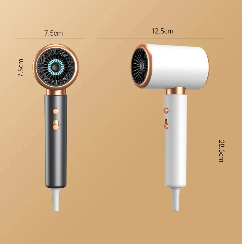 Salon Hair Dryer 2000W Professional Hot Cold Air Brush Negative Ionic Blow Dryer Strong Power 5th GearHairdryerblowdryerwithcomb