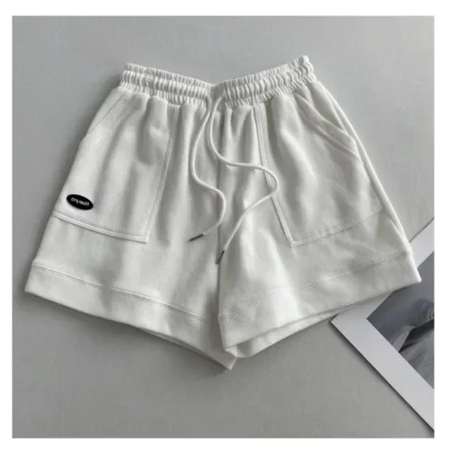 Women's Comfortable Loose Wide-legged Drawstring A Pants Slim Waist Slim Fit Casual Home Versatile Sports Shorts New