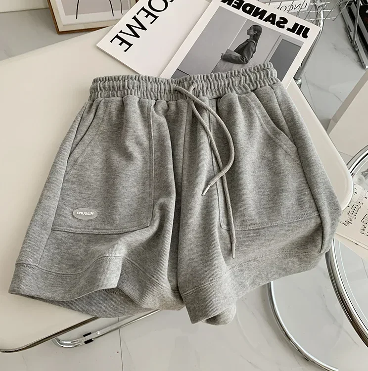 Women's Comfortable Loose Wide-legged Drawstring A Pants Slim Waist Slim Fit Casual Home Versatile Sports Shorts New