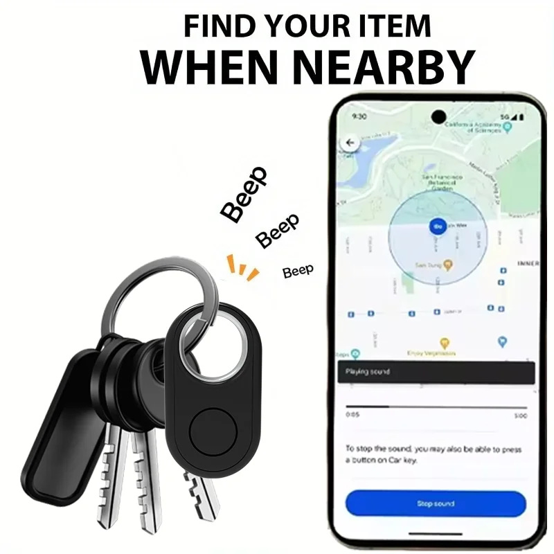 Positioning Far Away Tracker Long-Distance Finder for Android Google's Find Hub Voice Locate Smart Tag for Pixel Motorola GMS