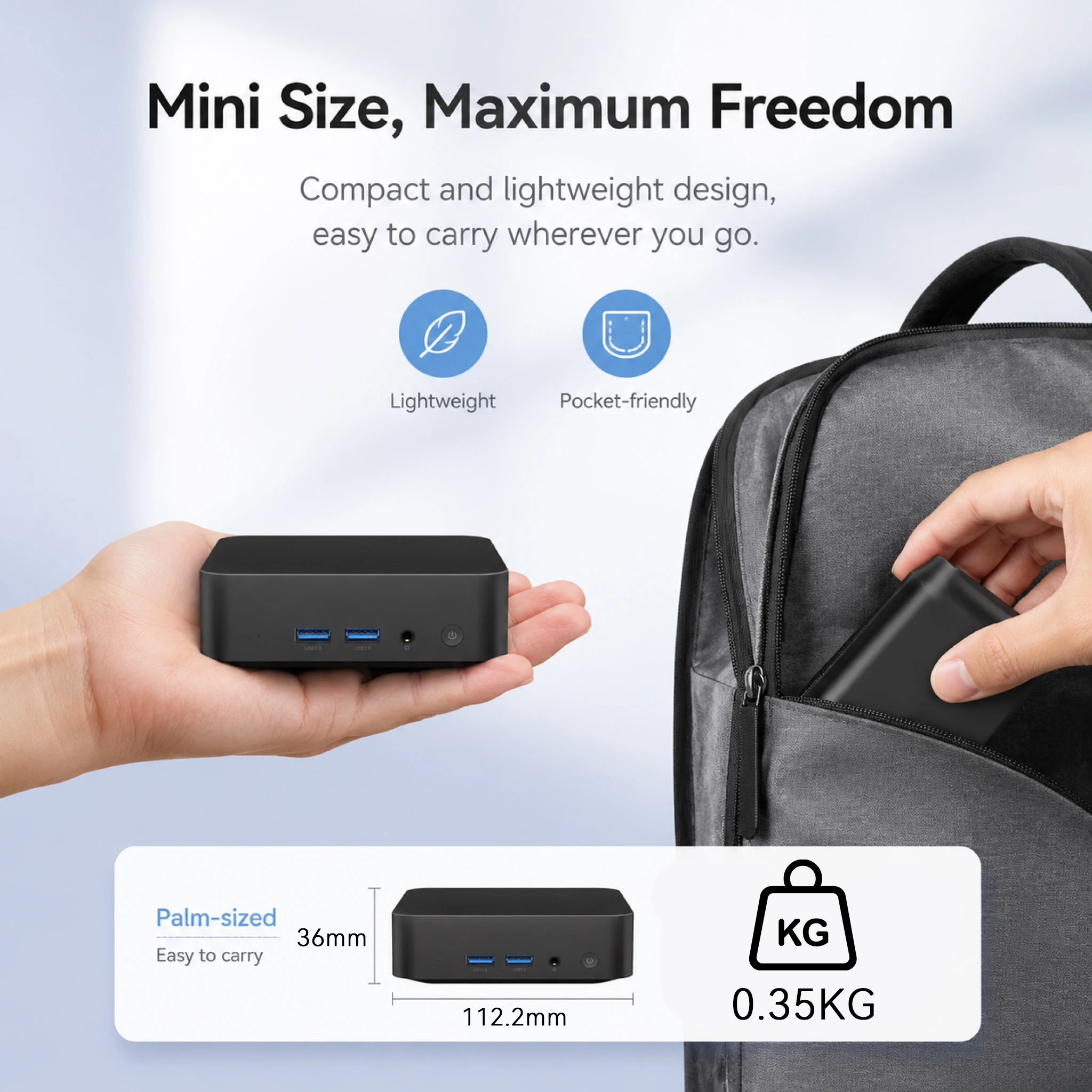 2026 Mini PC Intel Core I9 10980HK I3 6100U Windows 11 Gaming Computer Desktop PC RAM 16GB SSD 1TB WiFi6 BT5.2 Portable Gamer PC