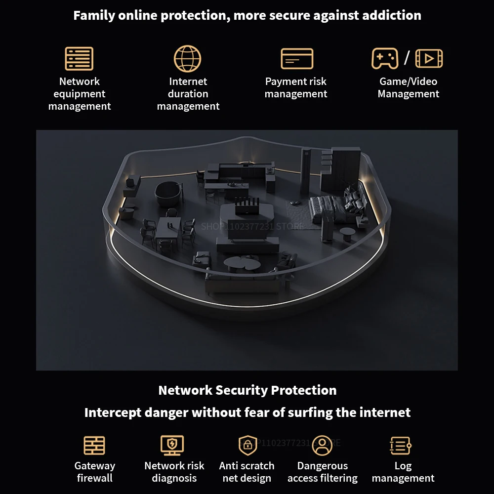 New Xiaomi Router BE6500 WiFi 7 6500M Full 2.5G Network Port 4-core Qualcomm Processor loT Smart Linkage Network Security Home -