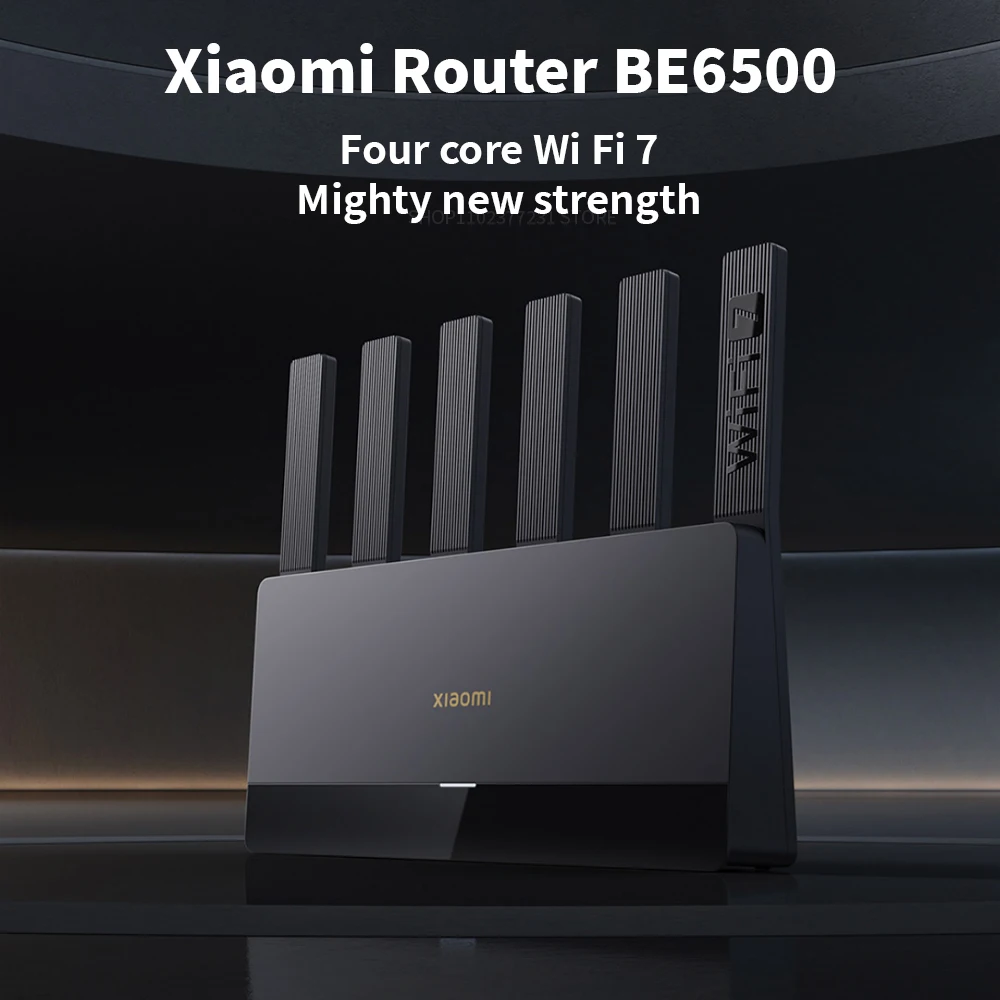 New Xiaomi Router BE6500 WiFi 7 6500M Full 2.5G Network Port 4-core Qualcomm Processor loT Smart Linkage Network Security Home -