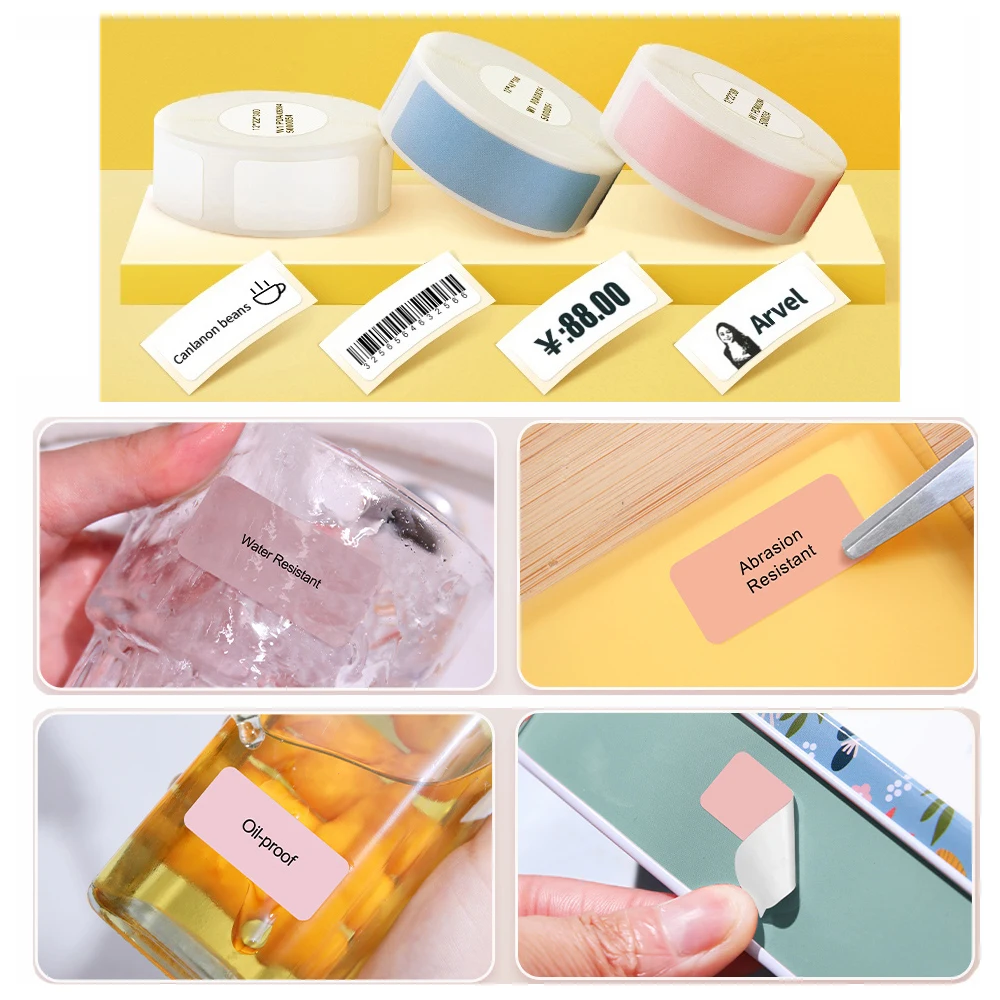 Niimbot D110 Mini Handheld Thermal Label Maker Wireless Sticker Machine Inkless Pocket with Label Sticker for Home Office