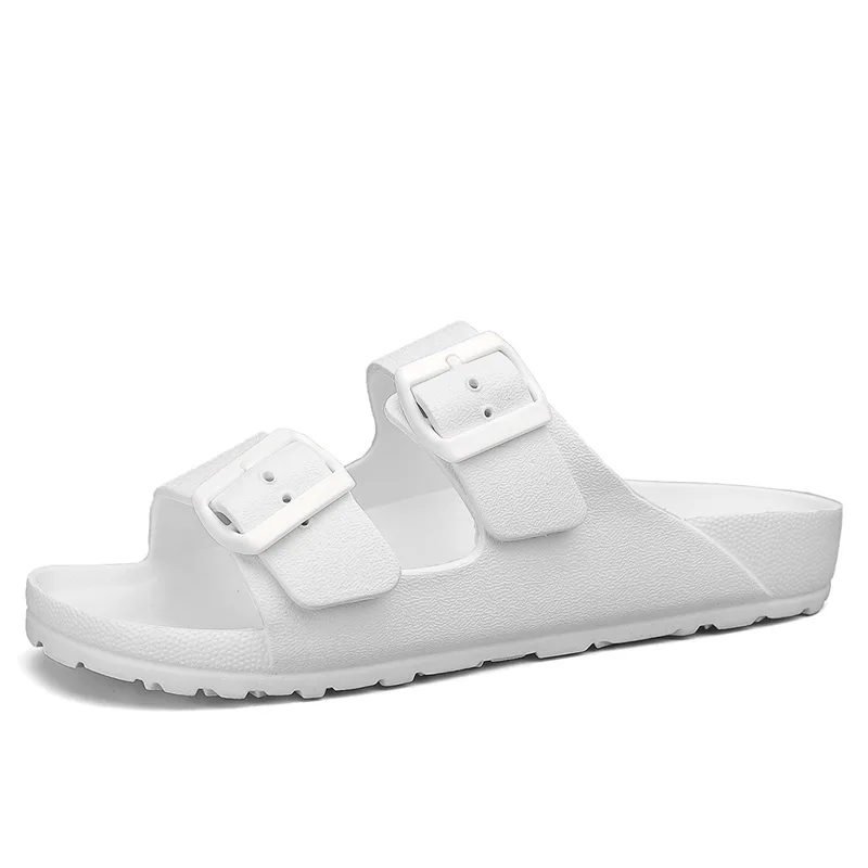 Summer Adjustable Soft Slides Slippers For Men Flat EVA Slippers Lightweight Anti Slip Slippers Size 34-47 48 49  Dropshipping