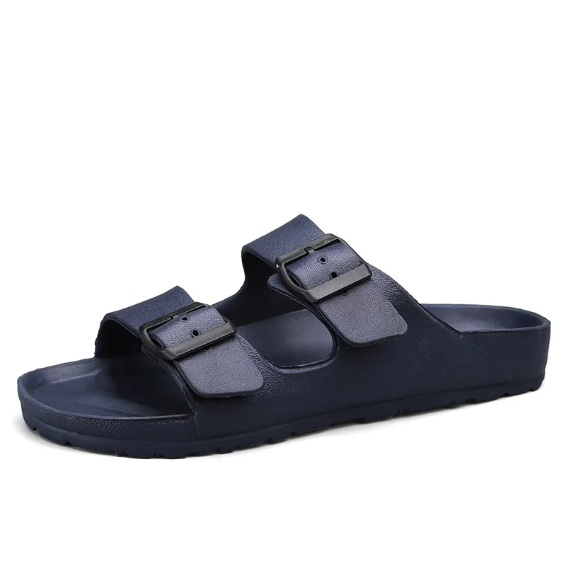 Summer Adjustable Soft Slides Slippers For Men Flat EVA Slippers Lightweight Anti Slip Slippers Size 34-47 48 49  Dropshipping