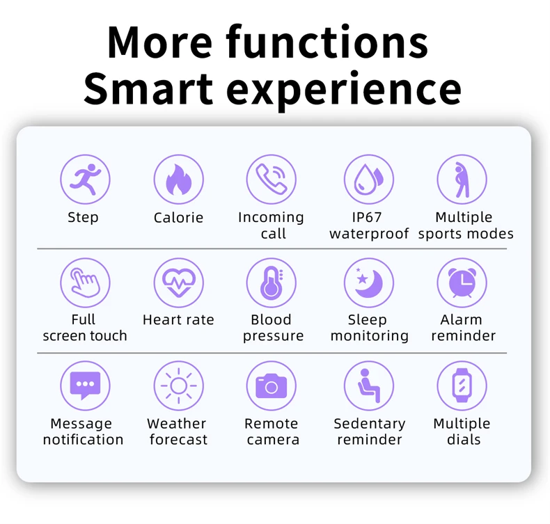 LIGE Smart Watch Women Men Full Touch Screen Bluetooth Call Smartwatch Waterproof Sports Fitness Tracker Watches for Android iOS