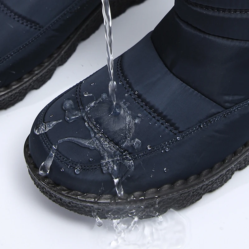 2026 Waterproof Snow Boots for Women Winter Shoes Faux Fur Plush Ankle Boots Woman Plus Size Non-Slip Warm Cotton Botas Mujer