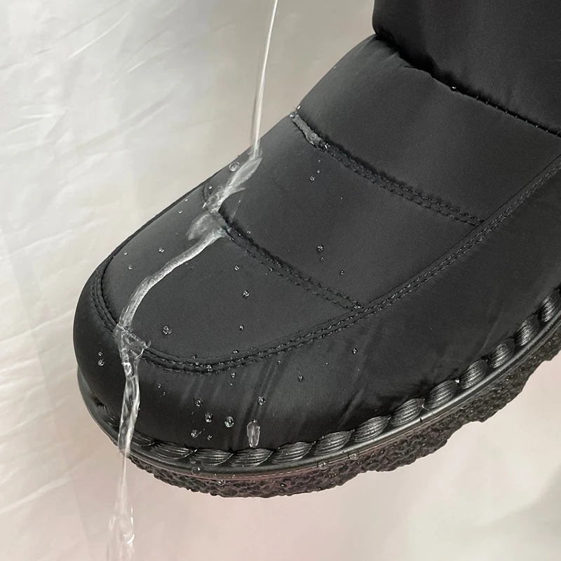 2026 Waterproof Snow Boots for Women Winter Shoes Faux Fur Plush Ankle Boots Woman Plus Size Non-Slip Warm Cotton Botas Mujer
