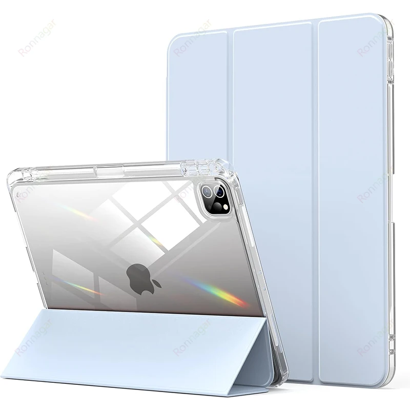 With Pencil Holder Case for iPad A16 A19 12th 11th 2026 Air11 13 Air8 M4 M3 M2 Pro11 12.9 13 M4 M5 Air4 5 10 9 8 7 9.7 10.2 10.5