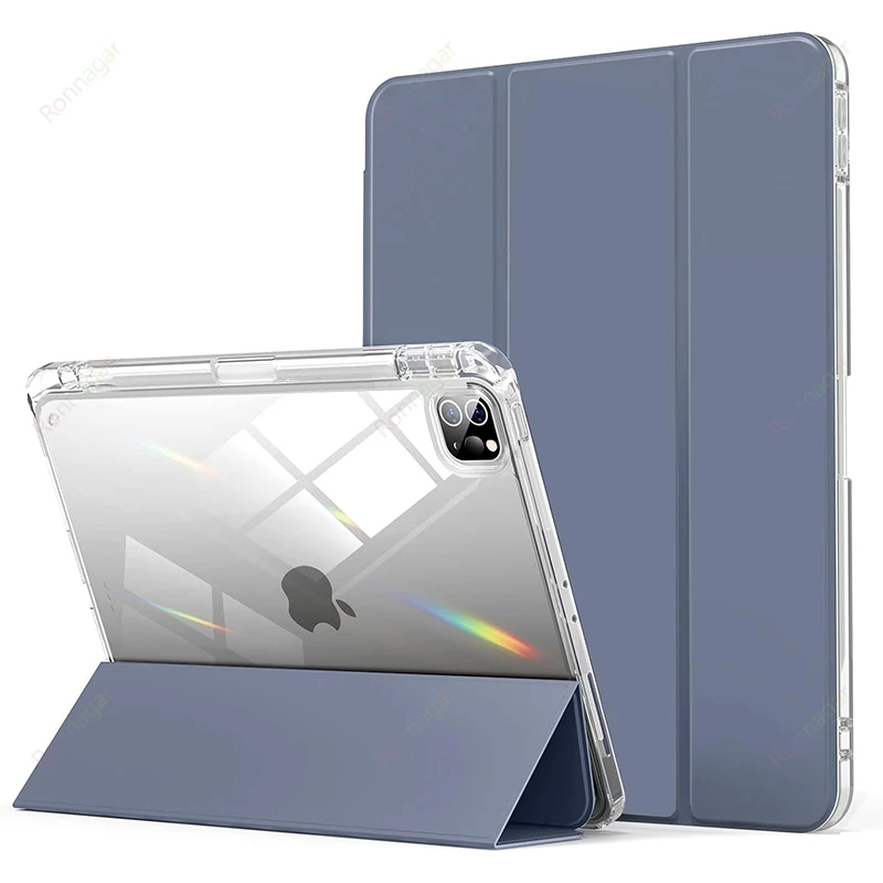With Pencil Holder Case for iPad A16 A19 12th 11th 2026 Air11 13 Air8 M4 M3 M2 Pro11 12.9 13 M4 M5 Air4 5 10 9 8 7 9.7 10.2 10.5