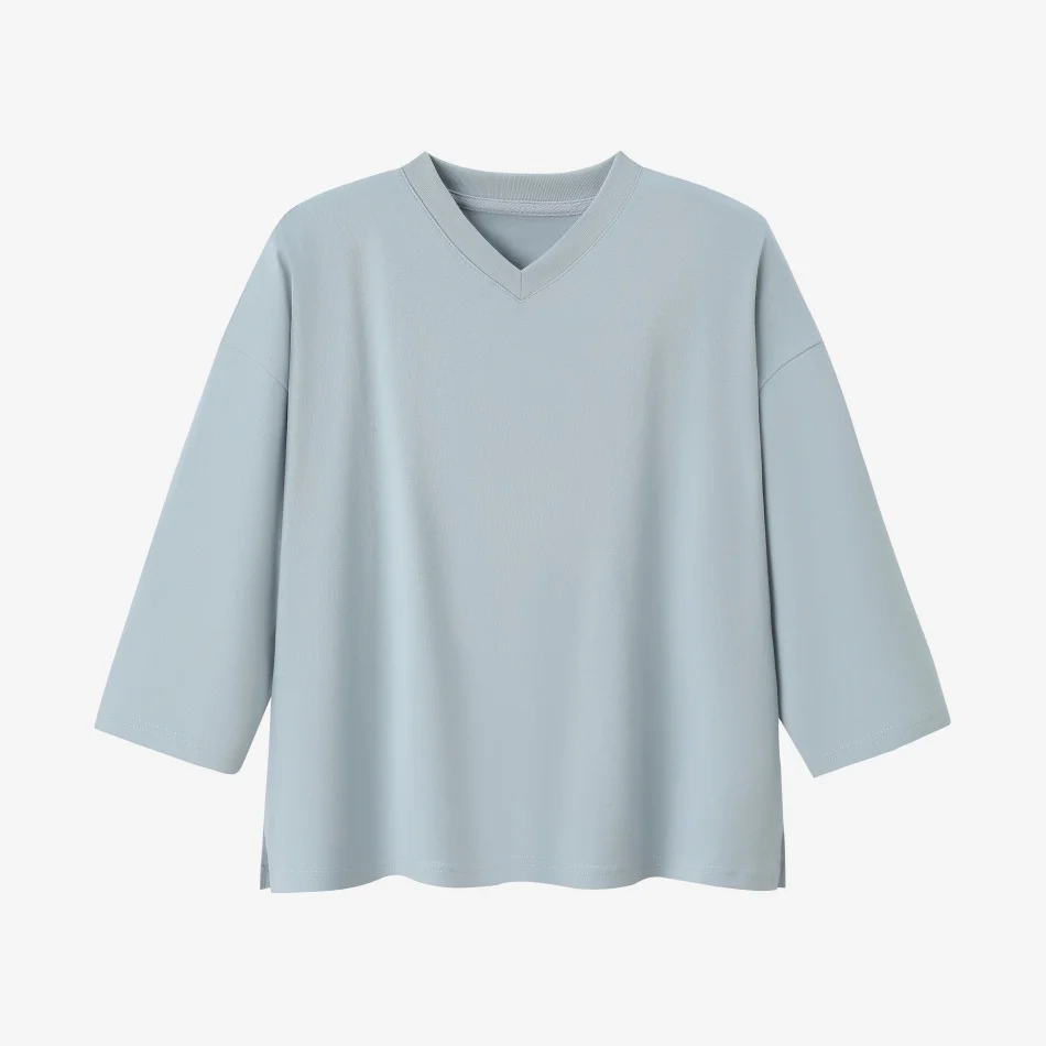 AS SS26 oversize loose T-shirt dress + V neck T-shirt + skirt set casual style woman clothes