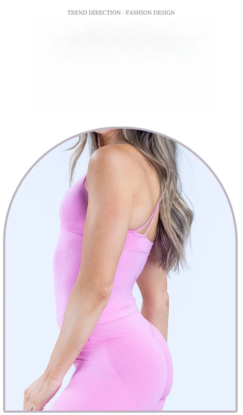 Women Seamless Cross Sports Vest Gym Yoga Tops with Padded Sexy Backless Workout Fitness Camisole Running Sports Tops Summer