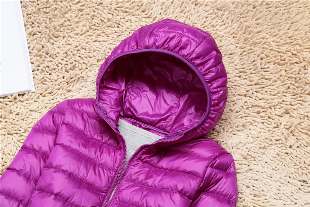 Women Puffer Jacket 15 Colors Plus Size 5XL 6XL 7XL 2025 New Spring Autumn Female Ultra Lightweight Packable Hooded Down Coats
