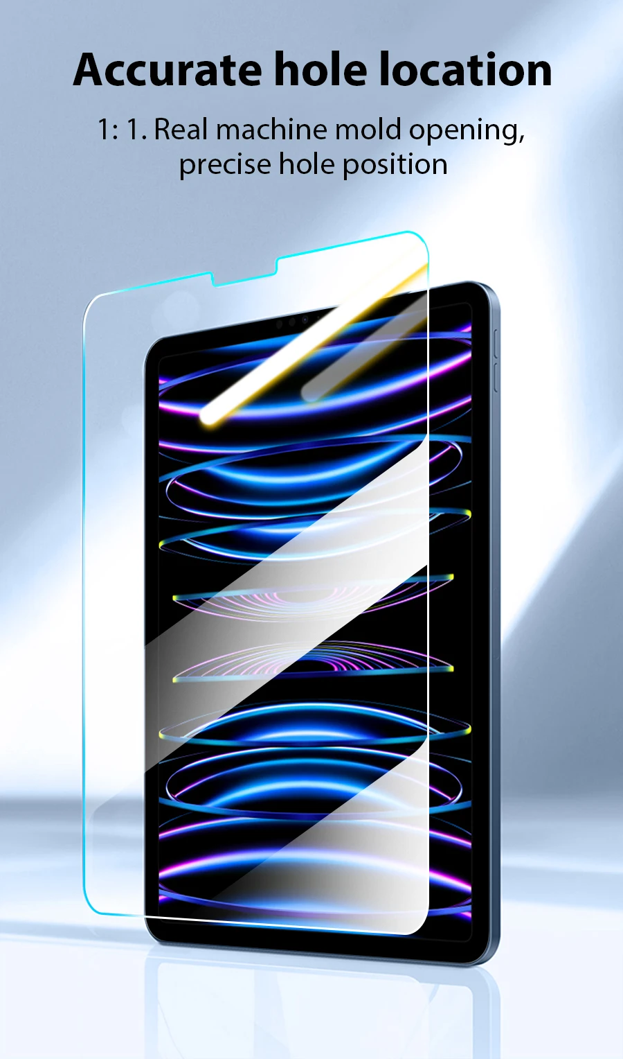 Tempered Glass For Ipad Pro 13 M5 M4 2025 12.9 Air 11 5 4 3 2 M3 M2 Screen Protector A16 10 9 9th 10th Generacion Mini 7 6 Film