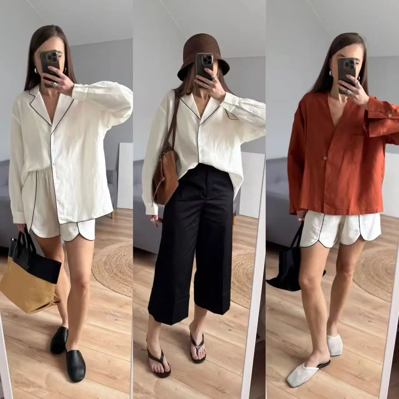 Women Fashion Shirt Short sets