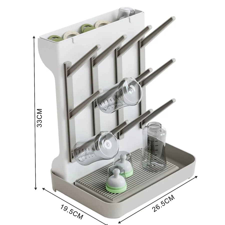 Baby Bottle Drying Rack Multi-layer Large Capacity Drying Stand for Cups Bowls and Accessories Space Saving Countertop Storage O