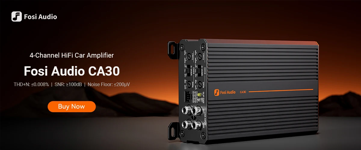 Fosi Audio V3 Stereo Power Amplifier 300W *2 TPA3255 Class D Mini Amp 2 Channel Audio Amplifier for Subwoofer Passive Bookshelf