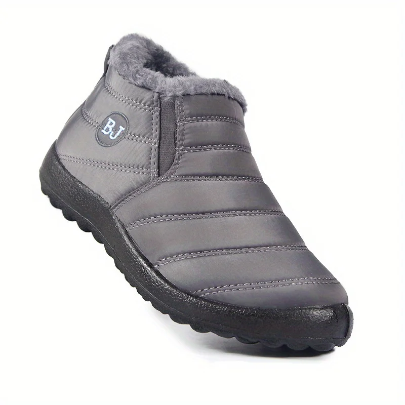 Women's Waterproof Non-slip Warm Snow Shoes, Comfortable Low Top Hiking Shoes