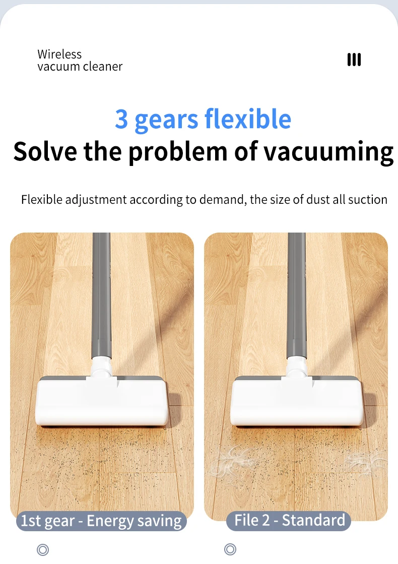 Handheld Cordless Vacuum Cleaner, 18Kpa 55Mins Smart Stick Vac with Tangle-Resistant Design Hard Floor Carpets Pet Hair