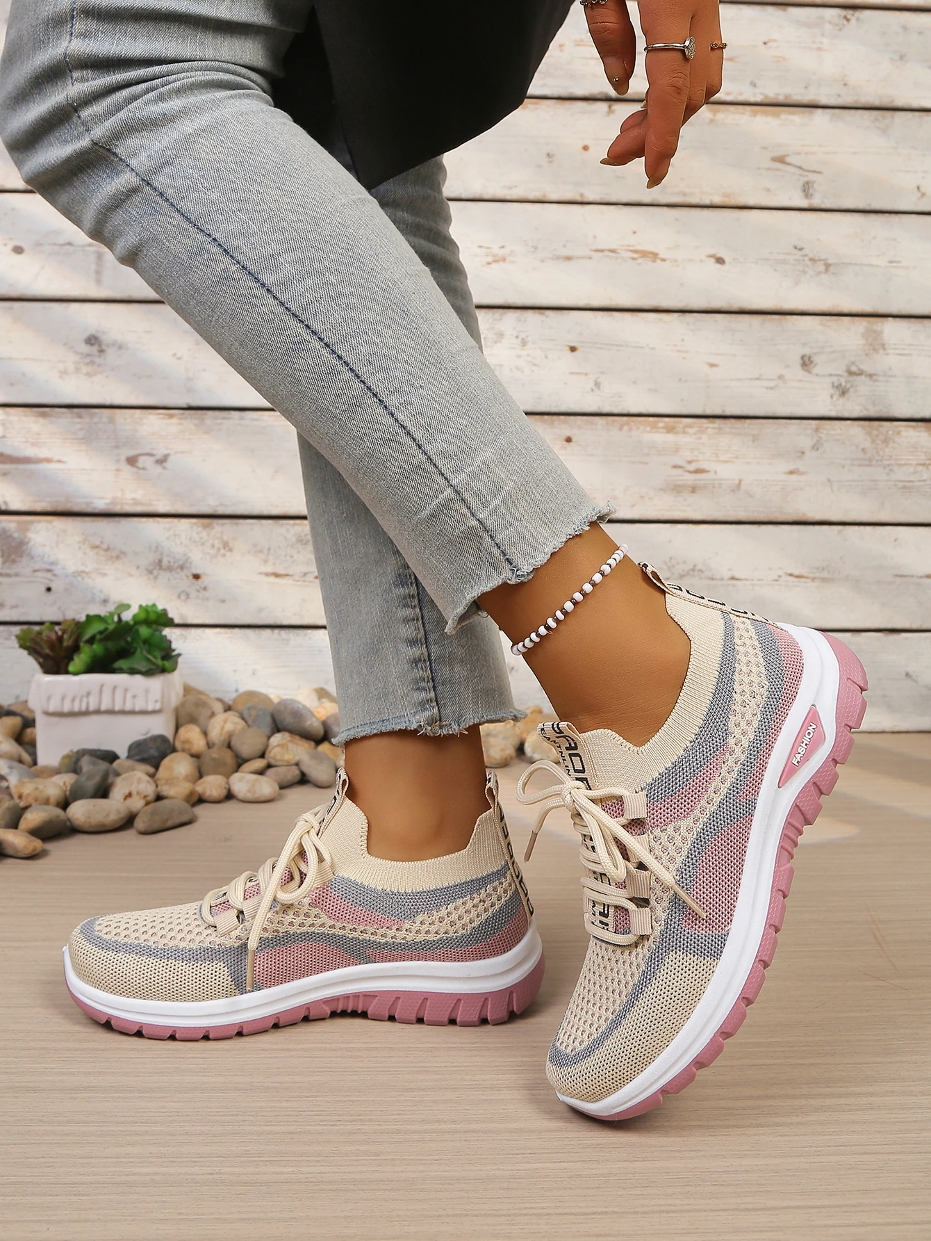Women's Shoes Summer 2026 Casual Sneaker New Style Two-Color Single Shoes, Versatile, Casual and Fashionable Work Shoes