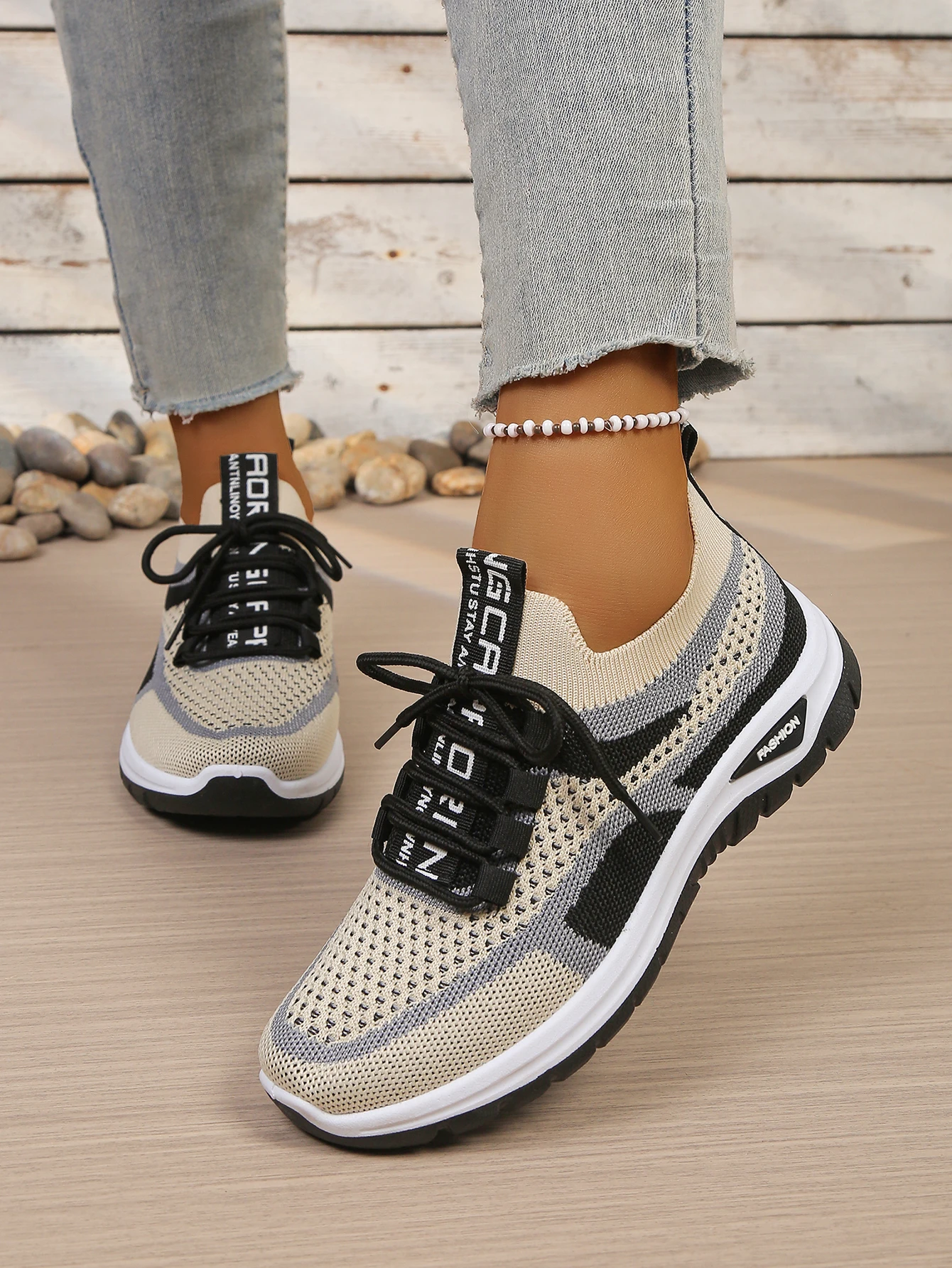 Women's Shoes Summer 2026 Casual Sneaker New Style Two-Color Single Shoes, Versatile, Casual and Fashionable Work Shoes