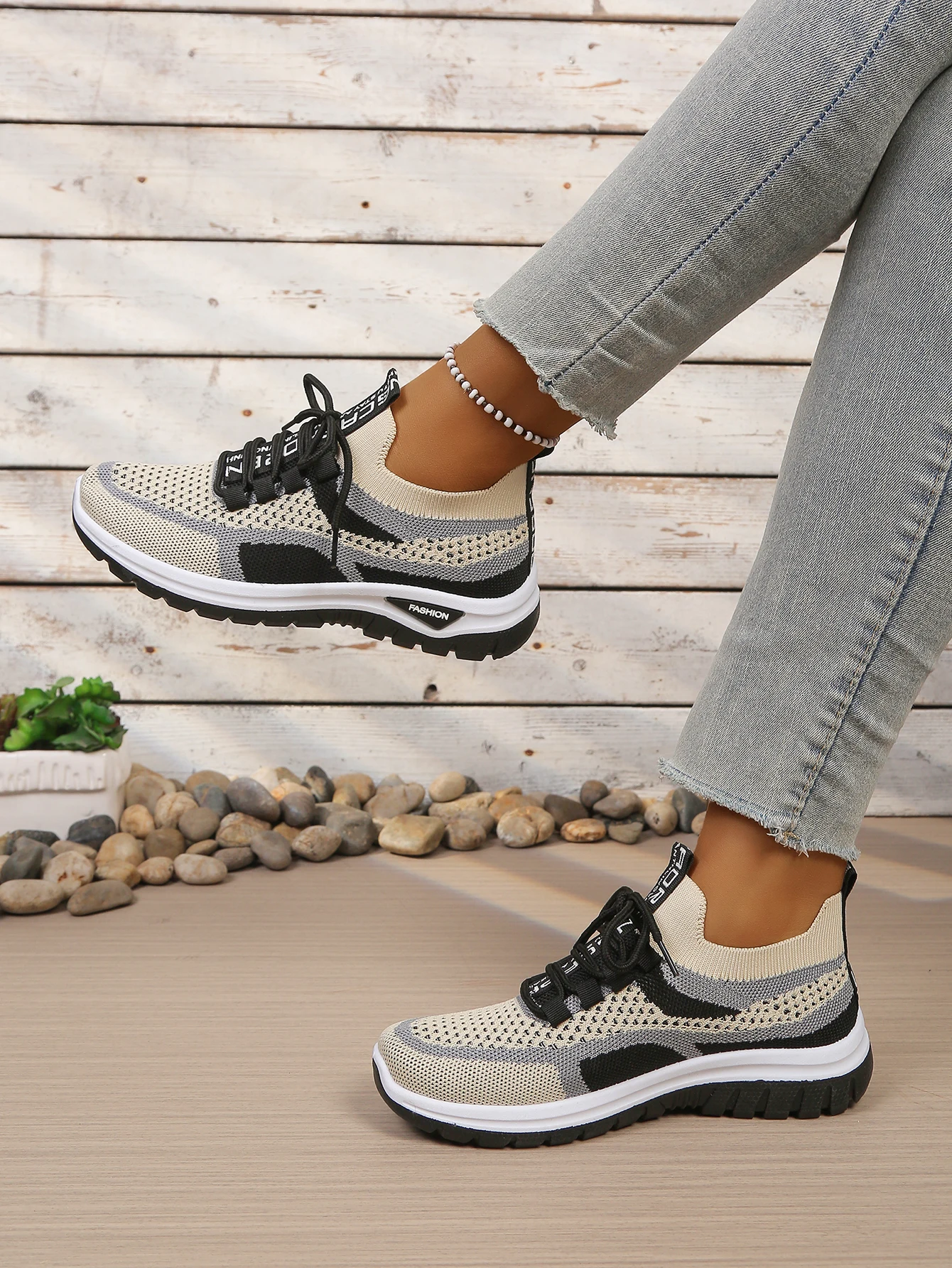 Women's Shoes Summer 2026 Casual Sneaker New Style Two-Color Single Shoes, Versatile, Casual and Fashionable Work Shoes
