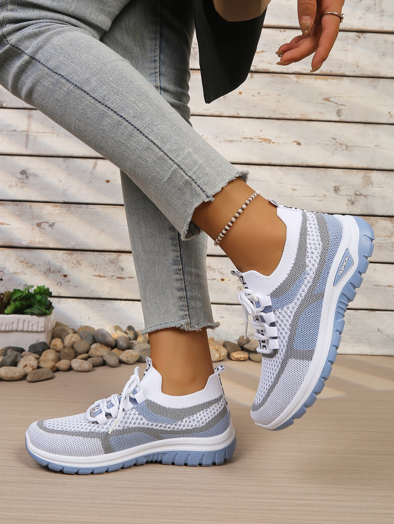 Women's Shoes Summer 2026 Casual Sneaker New Style Two-Color Single Shoes, Versatile, Casual and Fashionable Work Shoes