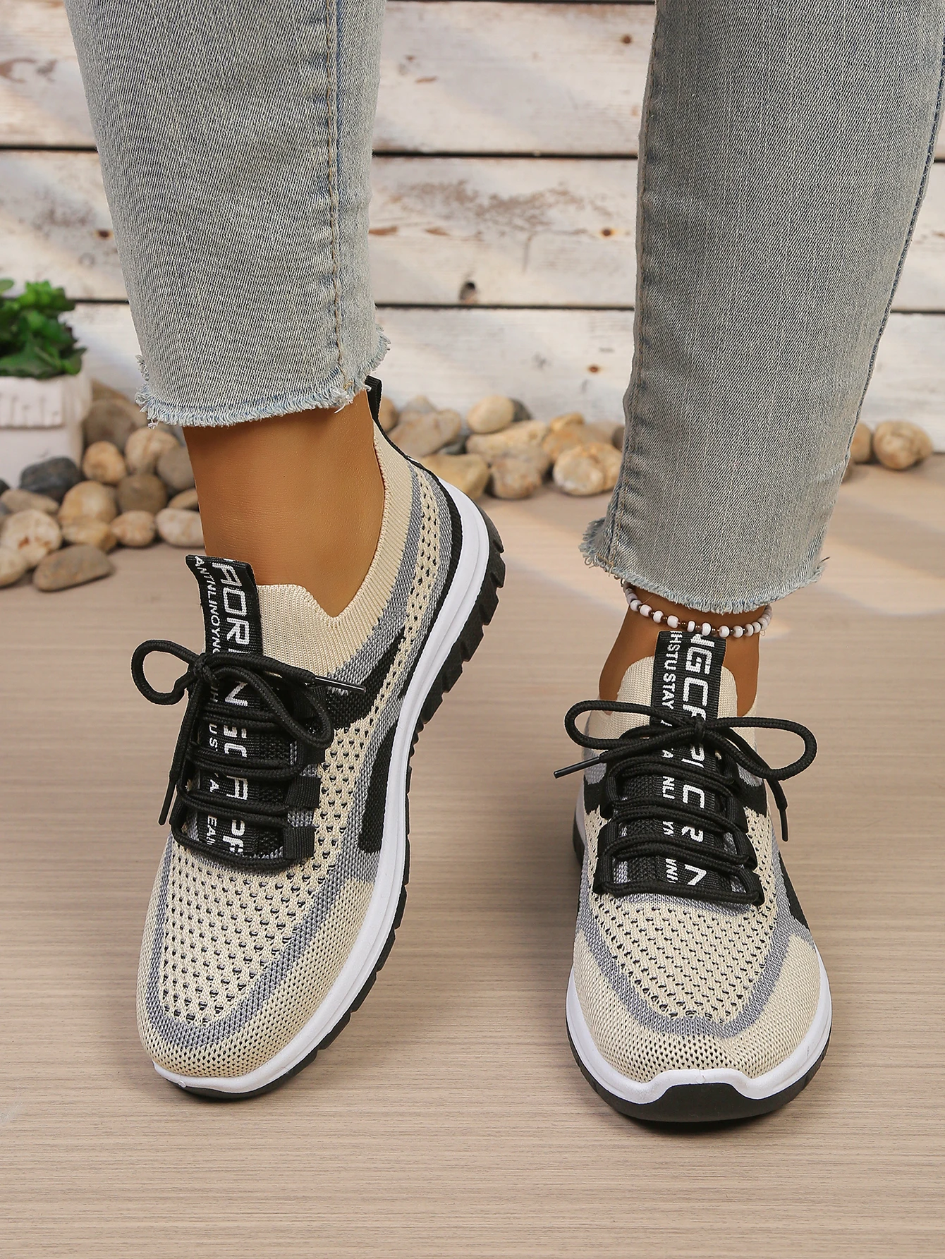 Women's Shoes Summer 2026 Casual Sneaker New Style Two-Color Single Shoes, Versatile, Casual and Fashionable Work Shoes