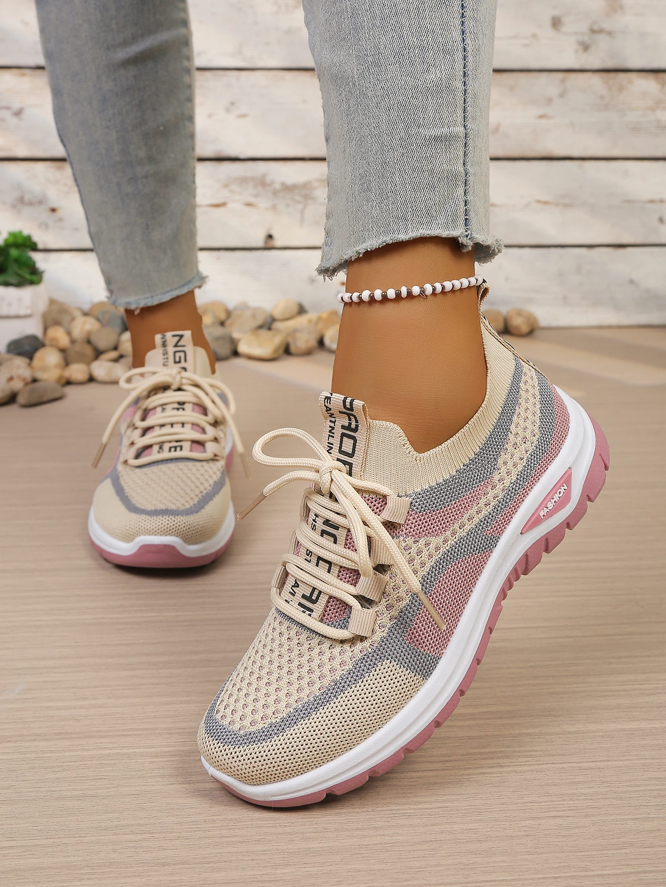 Women's Shoes Summer 2026 Casual Sneaker New Style Two-Color Single Shoes, Versatile, Casual and Fashionable Work Shoes