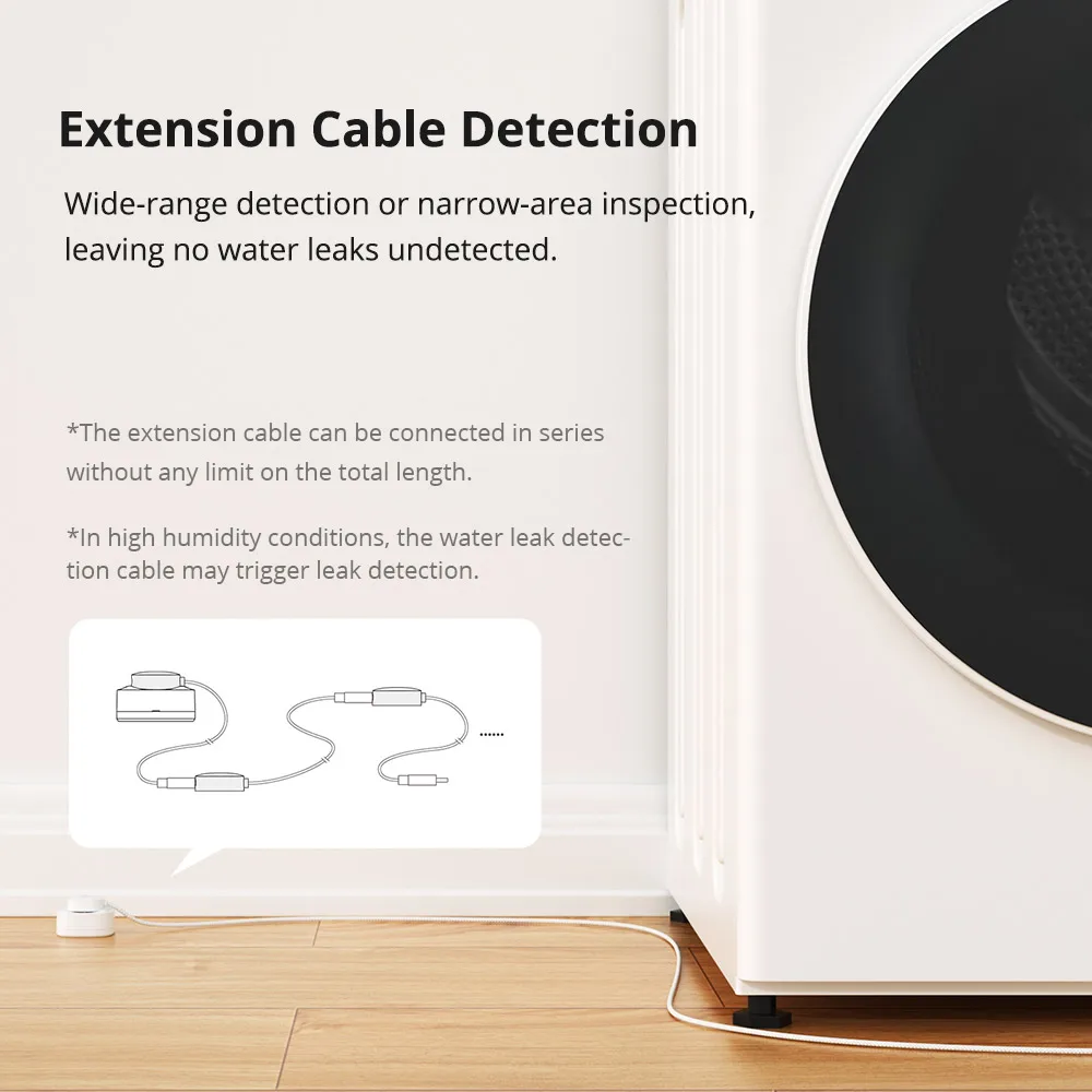 SONOFF SNZB-05P Zigbee 3.0 Water Leak Sensor Leaking and Dripping Detection Real-time Alerts Support Home Assistant Google Alexa