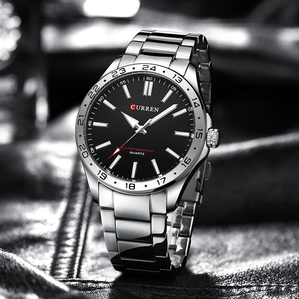 CURREN 8452 Men Ultra Thin Quartz Watch Simple Hodinky Fashion Stainless Steel Wristwatch for Male Clock Relogio Masculino 2025