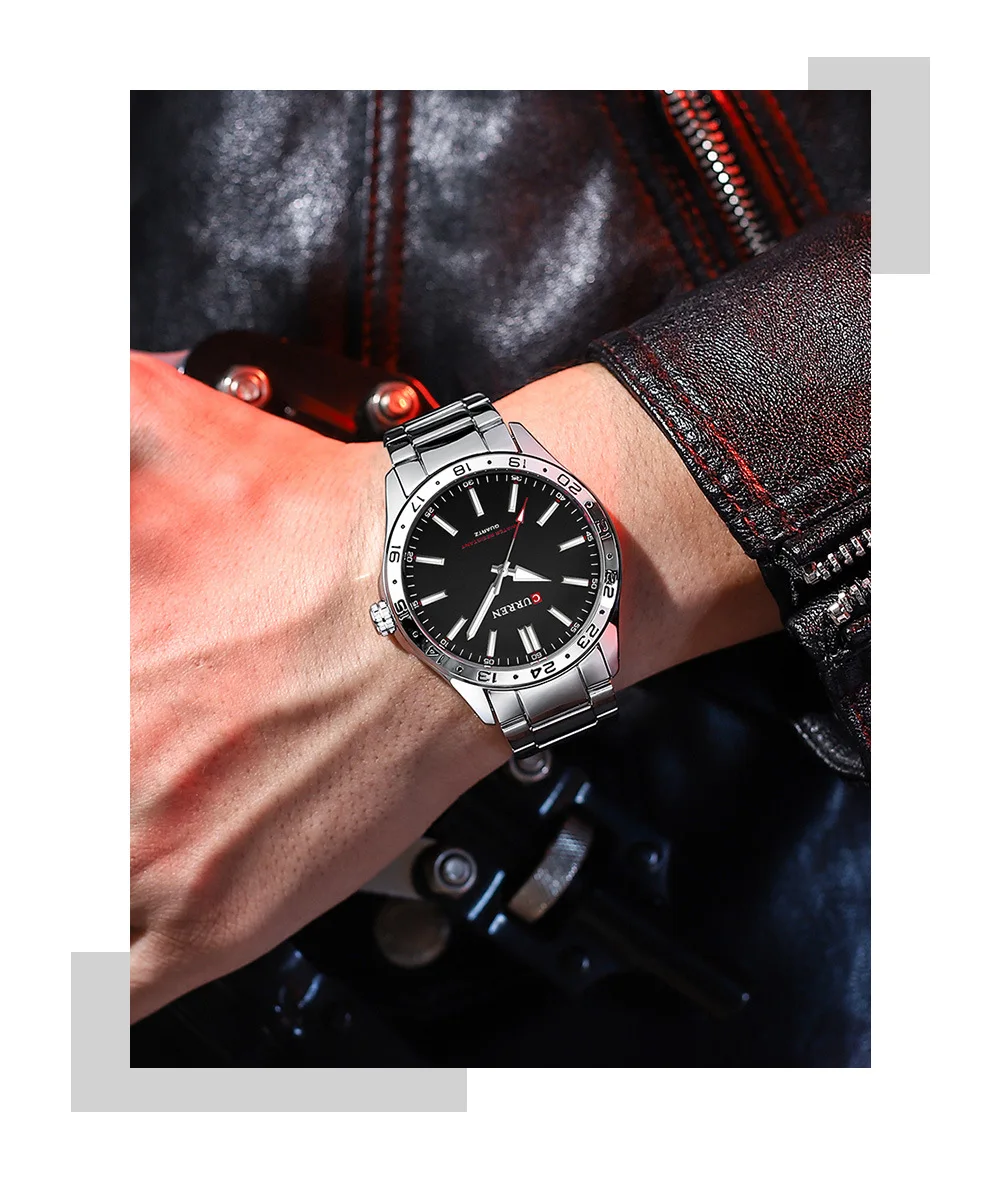 CURREN 8452 Men Ultra Thin Quartz Watch Simple Hodinky Fashion Stainless Steel Wristwatch for Male Clock Relogio Masculino 2025
