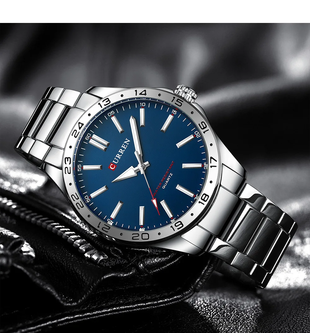 CURREN 8452 Men Ultra Thin Quartz Watch Simple Hodinky Fashion Stainless Steel Wristwatch for Male Clock Relogio Masculino 2025