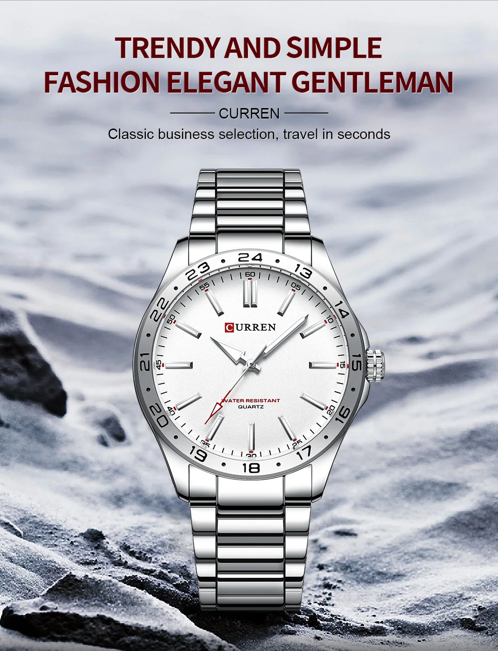 CURREN 8452 Men Ultra Thin Quartz Watch Simple Hodinky Fashion Stainless Steel Wristwatch for Male Clock Relogio Masculino 2025