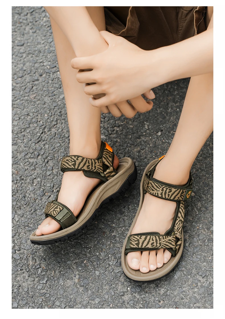 Classic Men's Hiking Sport Sandals Lightweight Leisure Beach Shoes Summer Open-Toe Breathable Travel Walking Sandials