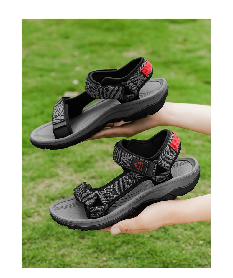 Classic Men's Hiking Sport Sandals Lightweight Leisure Beach Shoes Summer Open-Toe Breathable Travel Walking Sandials